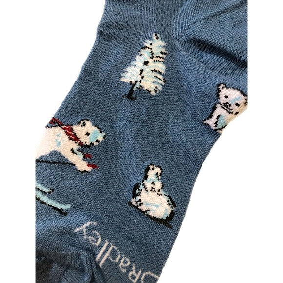 Vera Bradley Sock Lot in Reindeer Intarsia Red and Beary Merry Cool Blue - Picture 4 of 5